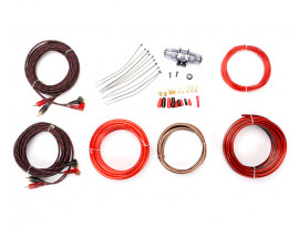 Профессиональный комплект кабелей и аксессуаров для установки автомобильного усилителя URAL МОЛОТ К4-МТ8