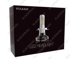 Светодиодные лампы Vizant 7S цоколь H7 с чипом ZES Philips 5000lm 5000k