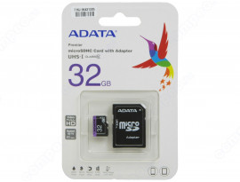 A-DATA MicroSDHC 32GB Class10 UHS-I A1 + адаптер