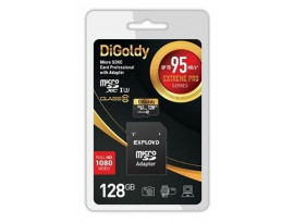 DIGOLDY MicroSDXC 128GB Class10 + адаптер SD